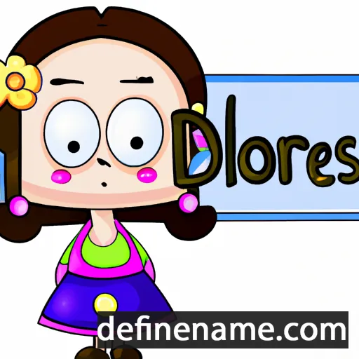 cartoon of the name Dolores