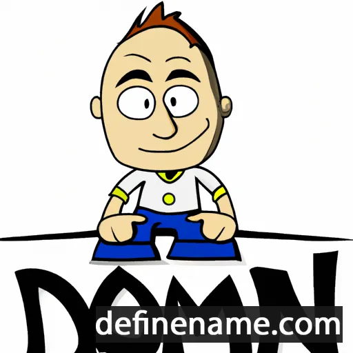 cartoon of the name Dom