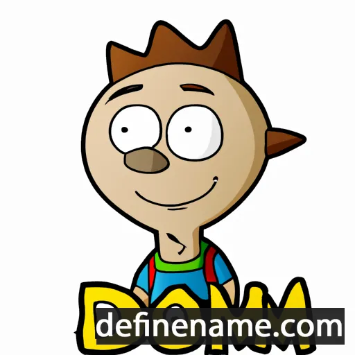 cartoon of the name Domen