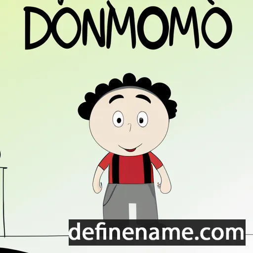 cartoon of the name Domenico