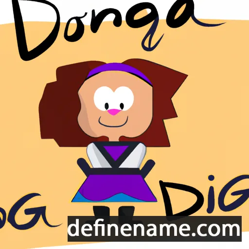 cartoon of the name Dominga