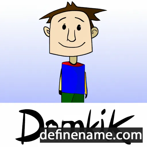 cartoon of the name Dominik