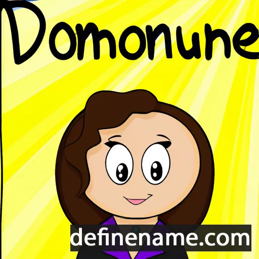 Dominique cartoon