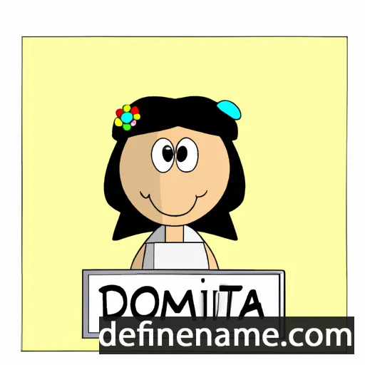 cartoon of the name Domitia