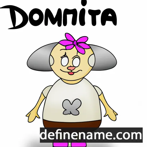 cartoon of the name Domitila