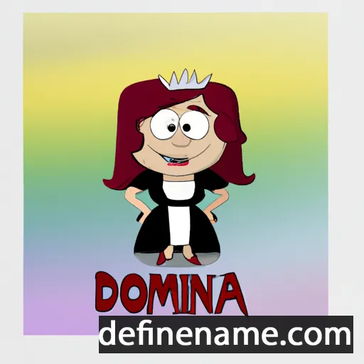 cartoon of the name Domnina