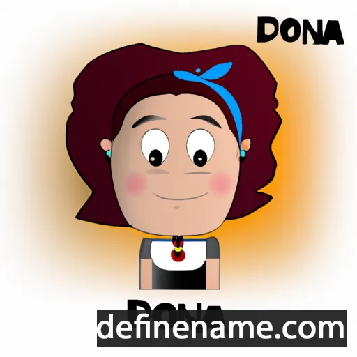 cartoon of the name Dona