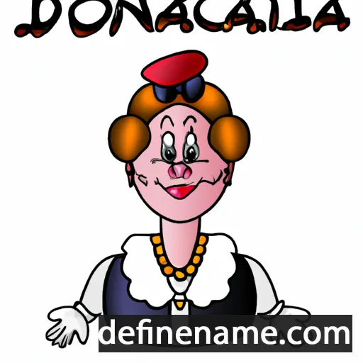 cartoon of the name Donaldina