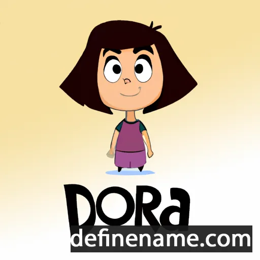 cartoon of the name Dora