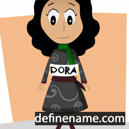 cartoon of the name Doria