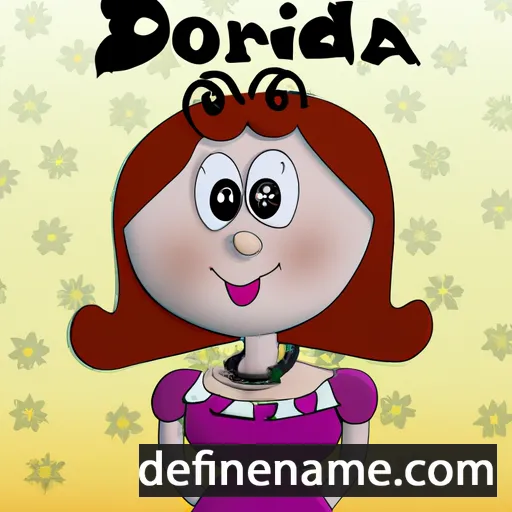 cartoon of the name Dorinda