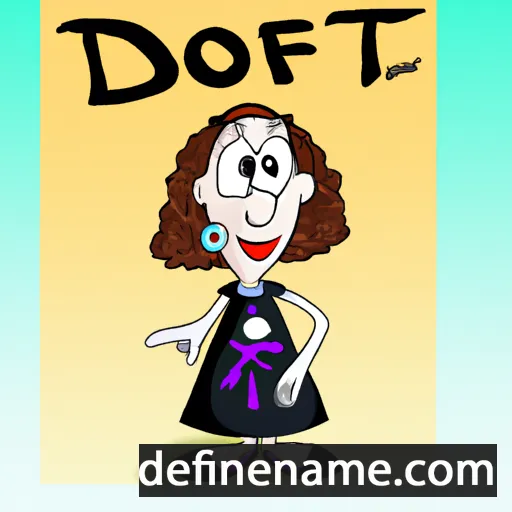 cartoon of the name Dorit