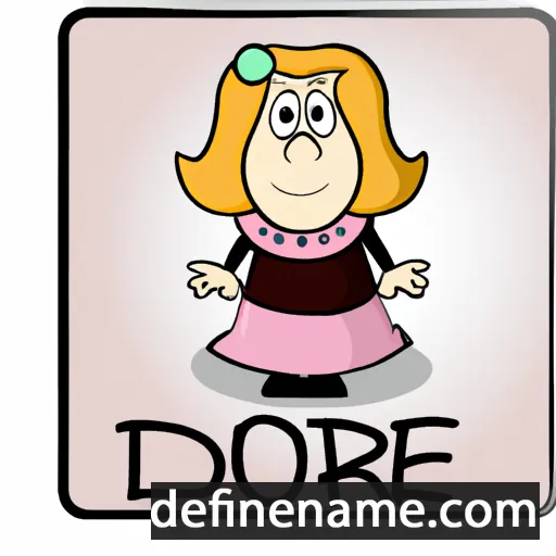 cartoon of the name Dorte