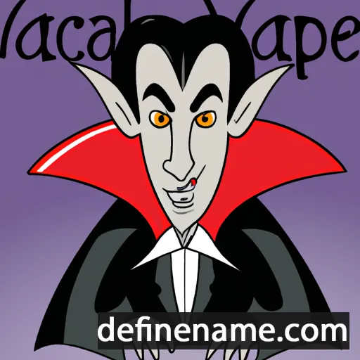 cartoon of the name Dracula