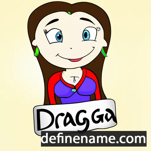 cartoon of the name Dragana