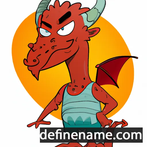 cartoon of the name Drago