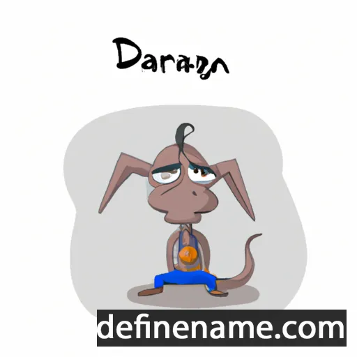 cartoon of the name Drazhan