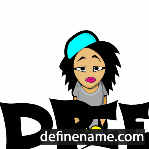 cartoon of the name Dre