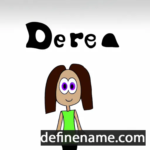 cartoon of the name Drea