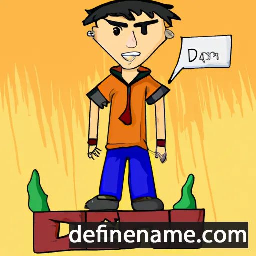 cartoon of the name Dren