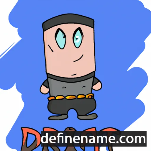 cartoon of the name Dritan