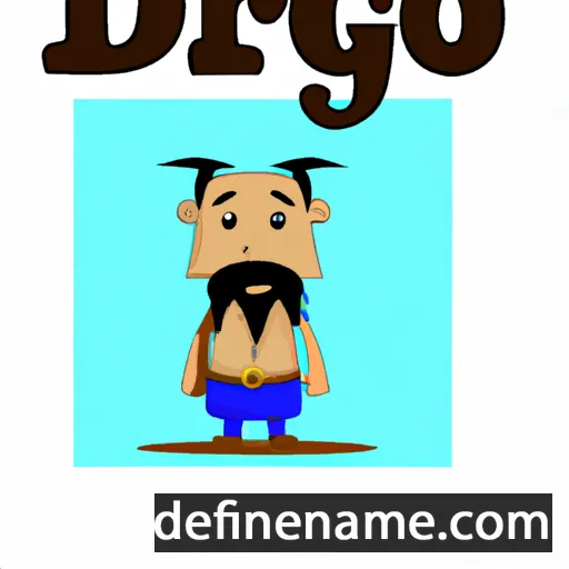 cartoon of the name Drogo