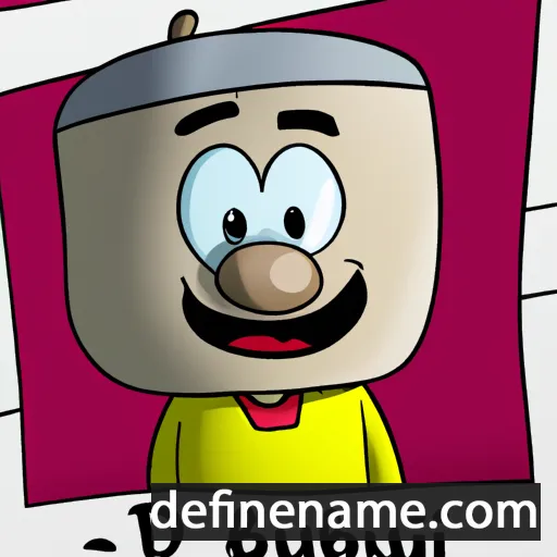 cartoon of the name Dubán