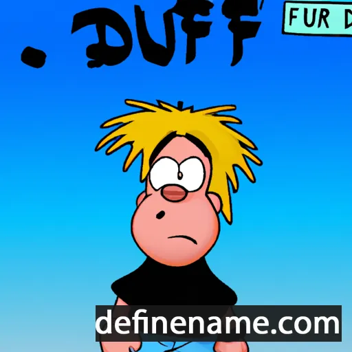 cartoon of the name Duff