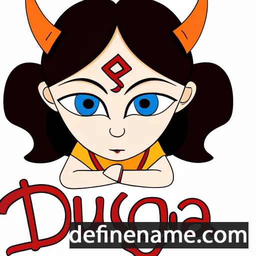 cartoon of the name Durga