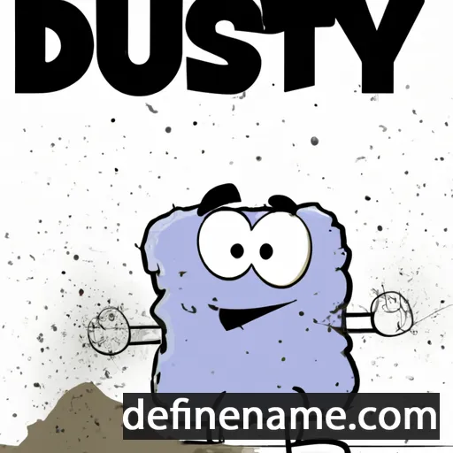 cartoon of the name Dusty