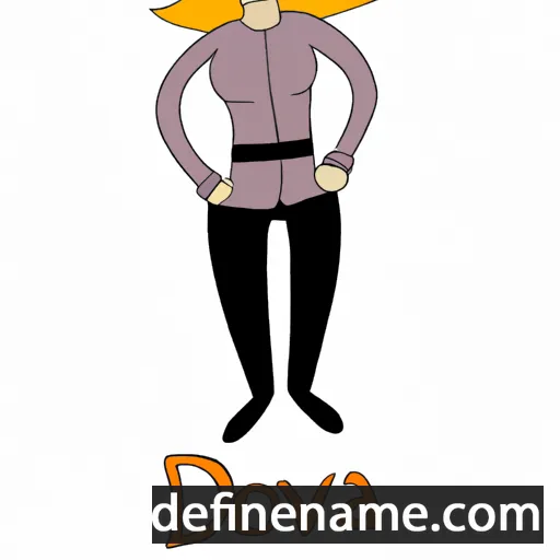 cartoon of the name Dvora