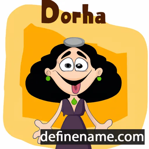 cartoon of the name Dvorah