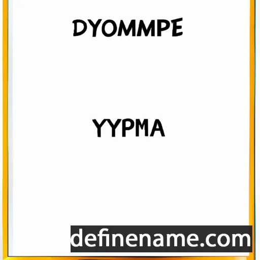 cartoon of the name Dymphna