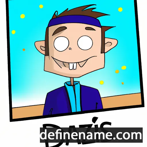 cartoon of the name Dzianis