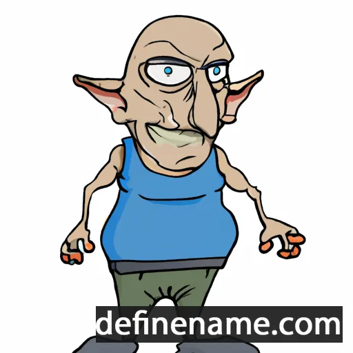 cartoon of the name Dzintars