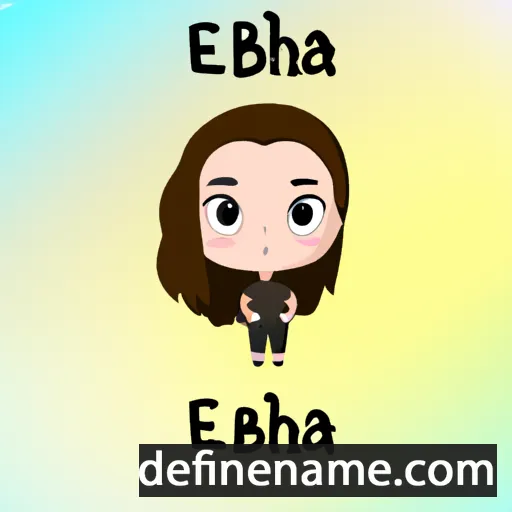 cartoon of the name Éabha