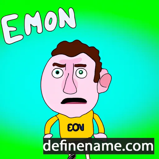 cartoon of the name Éamon