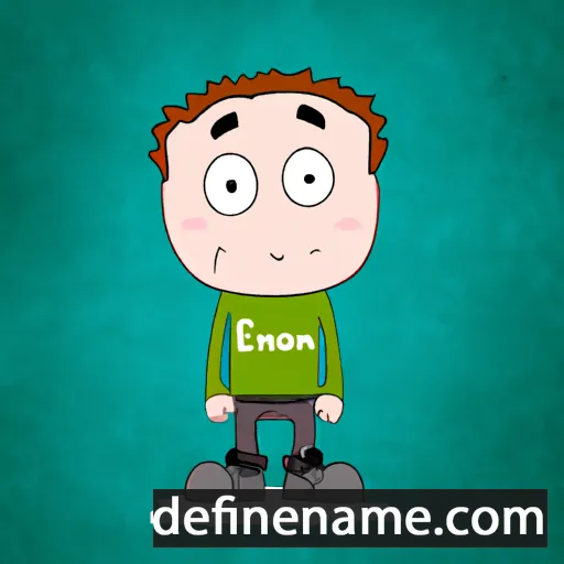 cartoon of the name Éamonn