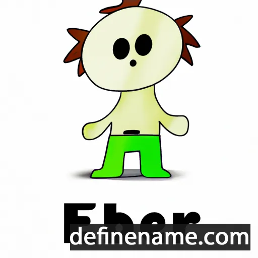 cartoon of the name Éber