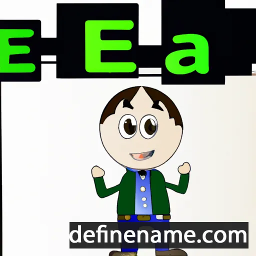 cartoon of the name Ea