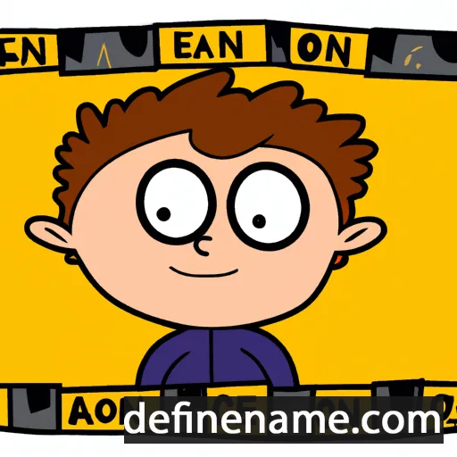 cartoon of the name Easton