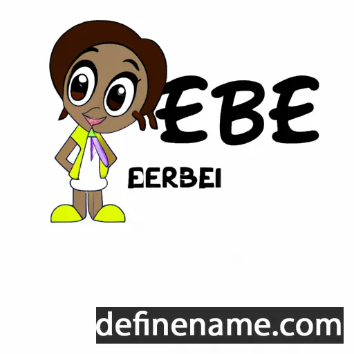 cartoon of the name Ebere