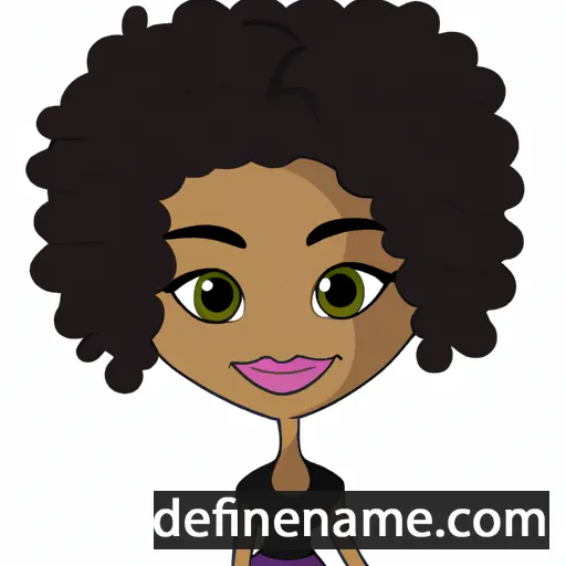 cartoon of the name Eboni