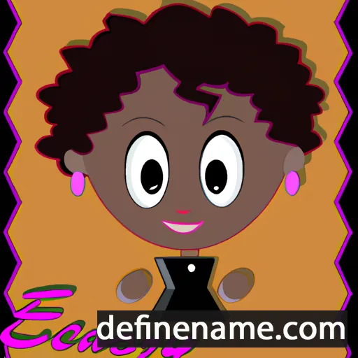 cartoon of the name Ebony