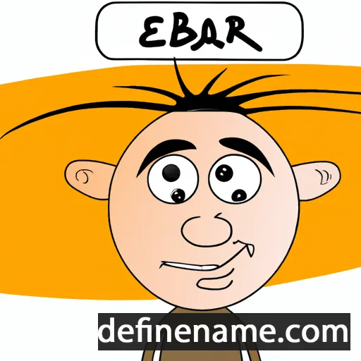 cartoon of the name Ebrar