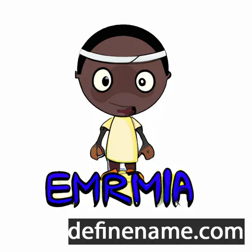 cartoon of the name Ebrima