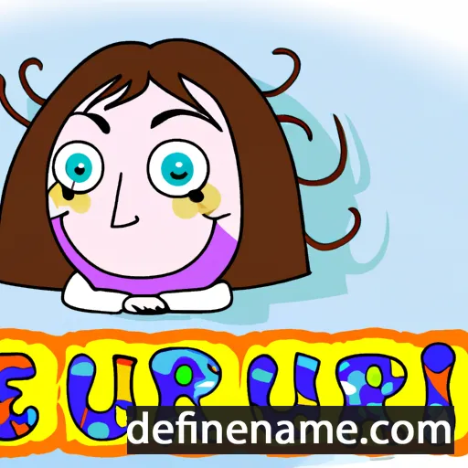 cartoon of the name Ebru