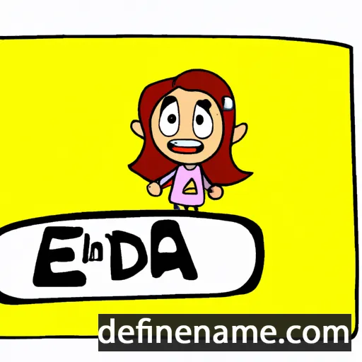 cartoon of the name Eda