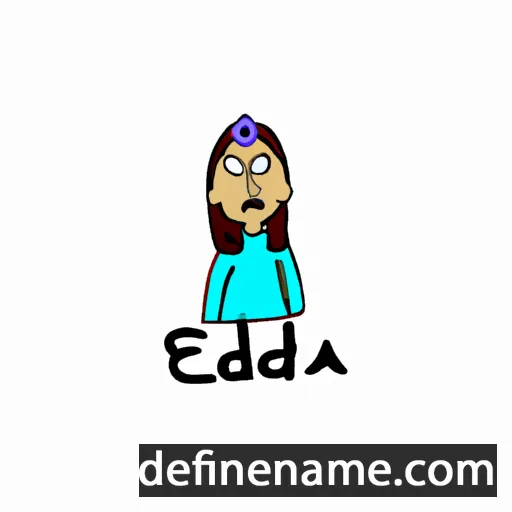 cartoon of the name Edda