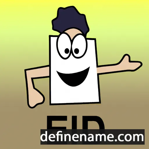 cartoon of the name Edi